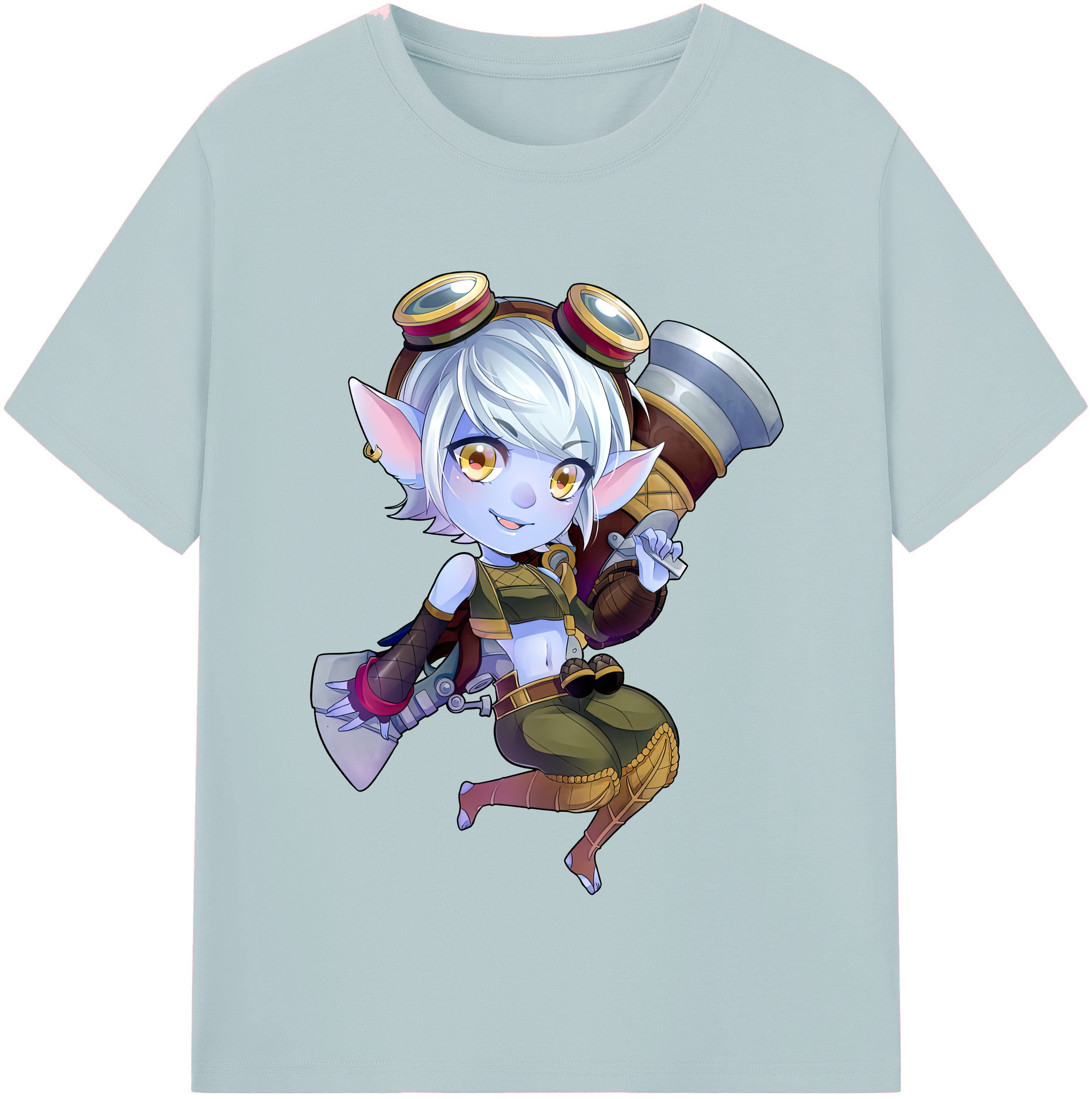 リーグ・オブ・レジェンド League of Legends LOL 綿100％半袖Tシャツ（フロントプリント）